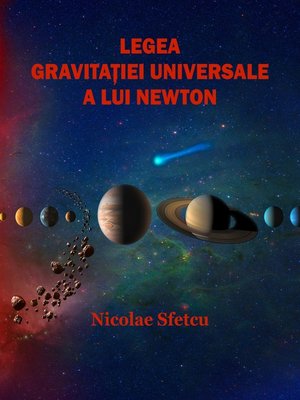 cover image of Legea gravitației universale a lui Newton